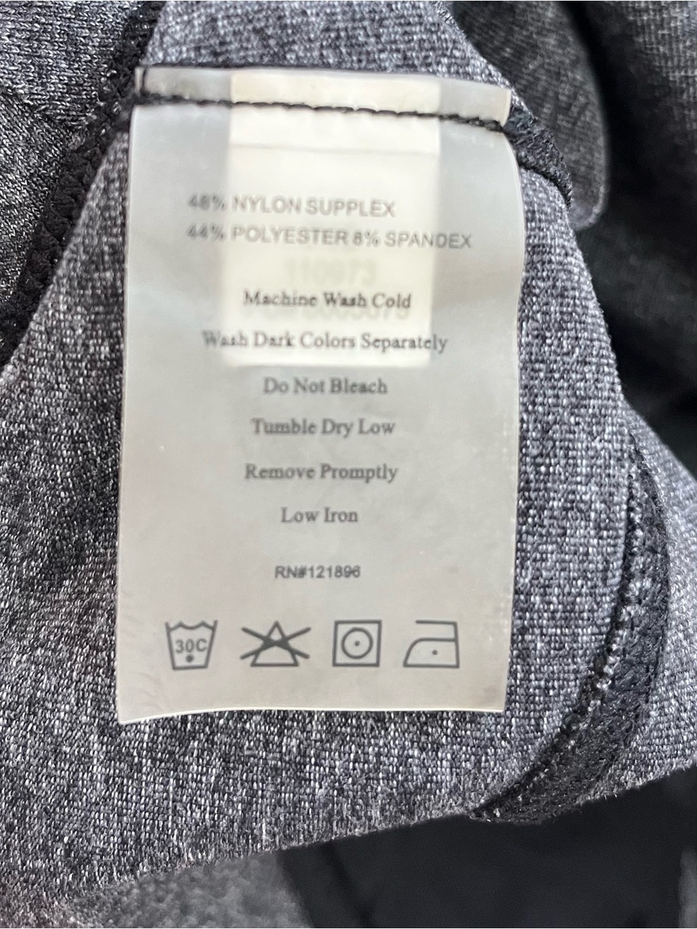 Title Nine Heathered Charcoal Grey Athletic Drawstring Shorts Golf Active Large - Picture 5 of 7